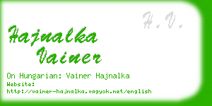 hajnalka vainer business card